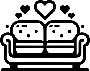 Loveseat furniture icon 10