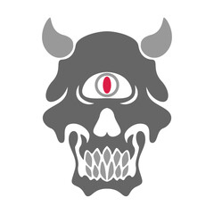 Skull logo icon design