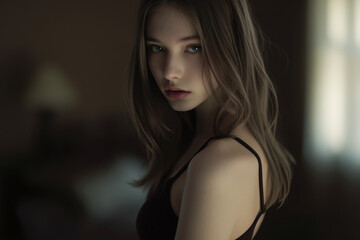 Youthful and energetic vibe of a girl on a sunny day