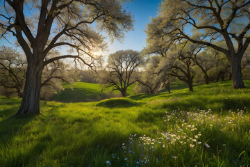 A landscape of spring beauty
