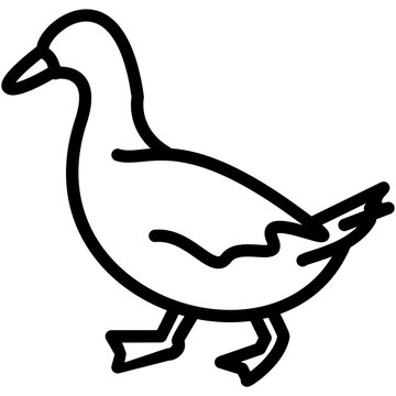 recommend clip art: duck outline vector icon