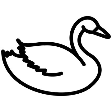 recommend clip art: swan outline vector icon