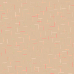 hand drawn crossed stripes. vector seamless pattern. peach repetitive background. geometric fabric swatch. wrapping paper. decorative art. continuous design template for textile, home decor