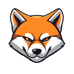 Obraz premium Shiba inu dog mascot logo