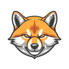 Obraz premium Shiba inu dog mascot logo