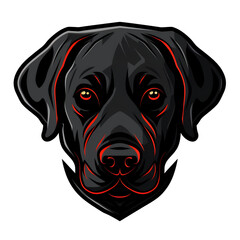  Labrador Retriever mascot logo