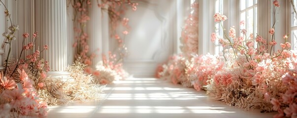 Enchanted White Wedding Background