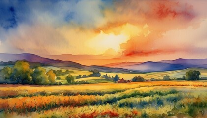 Watercolor Scenery