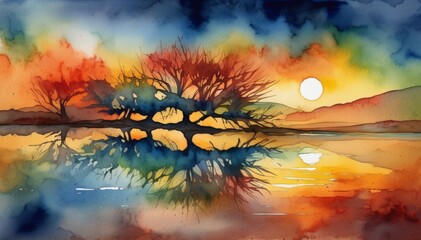 Watercolor Scenery