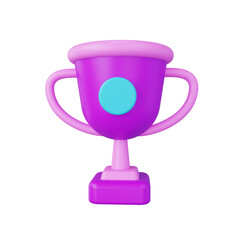 trophy 3d render icon