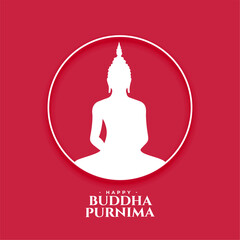 happy buddha purnima or vesak day cultural background design