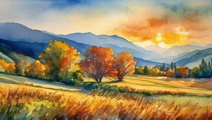 Watercolor Scenery