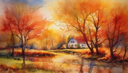 Watercolor Scenery