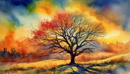 Watercolor Scenery