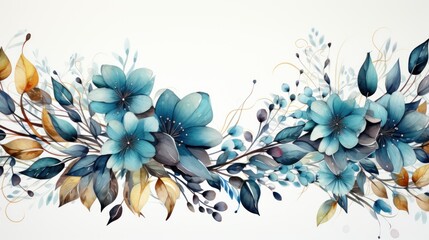 Bouquet of delicate watercolor flowers. wedding decoration arrangements, wedding invitations