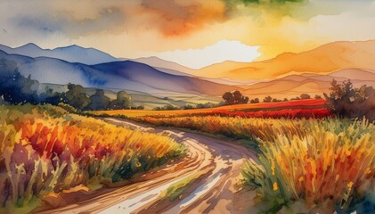 Watercolor Scenery