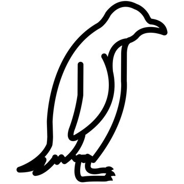 recommend clip art: penguin outline vector icon