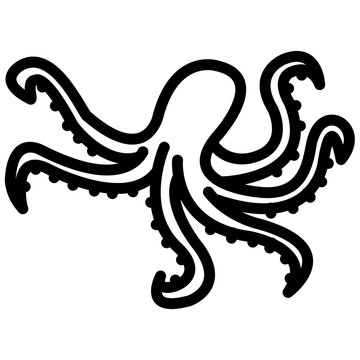 recommend clip art: octopus outline vector icon