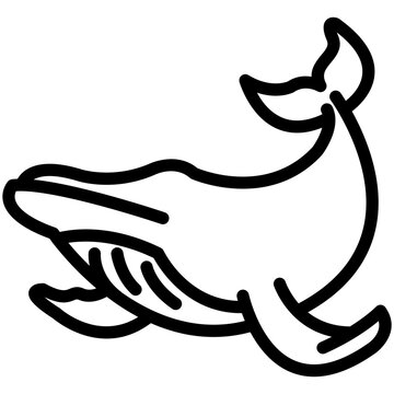 recommend clip art: whale outline vector icon