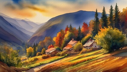 Watercolor Scenery