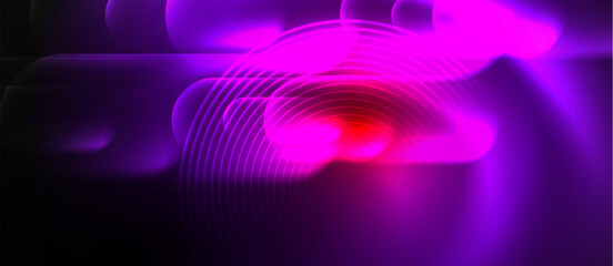 A vibrant display of colorfulness with shades of purple, violet, pink, and magenta creating a mesmerizing wave pattern on a dark background
