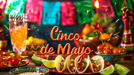 Naklejka premium Cinco de mayo day illustration