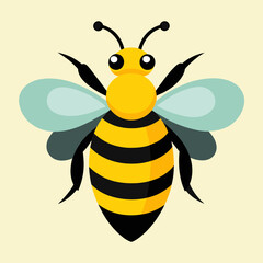 honey Bee animals logo vector illustration