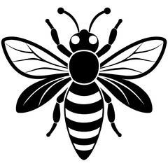 Vector bee icon illustration art
