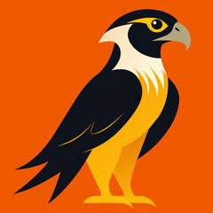Falcon logo vector art silhouette illustration