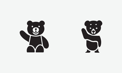 design a simple elegant complete Bear Logo EPS 10 And JPG
