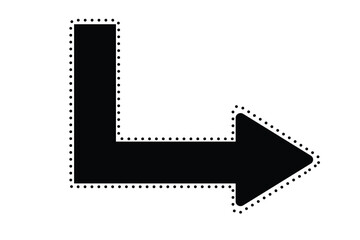 Vector illustration of curved arrow icons. Liquid ink style arrow design element isolated on white background.