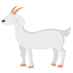 goat flat vector icon