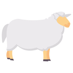 sheep flat vector icon