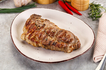 Grilled pork sirloin for dinner