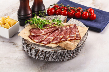 Italian pork sausage - prosciutto crudo