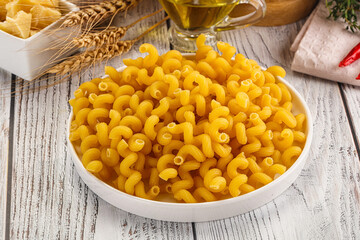 Italian cuisine - dry cellentani pasta