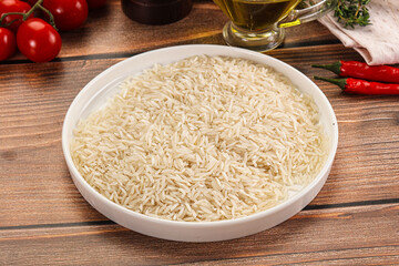 Indian cuisine - raw basmati rice