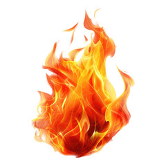 isolated hot fire flame ignite on transparent background