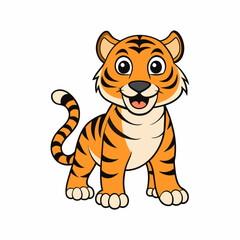 Carton Tiger Vector art illustration (25)