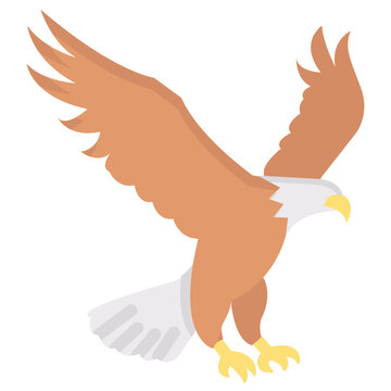 eagle flat vector icon