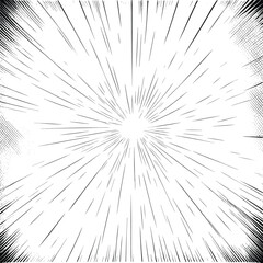 Obraz premium Sunburst Distressed Line Engraved Style