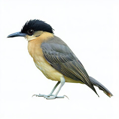 Fototapeta premium isolated colorful birds standing on a white background generated with generative AI technology 