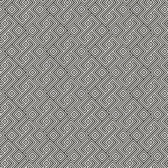 Seamless geometric pattern. Black and white background.
