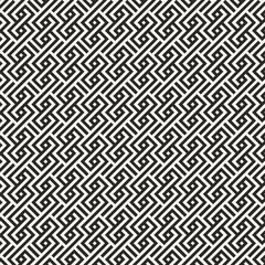 Seamless geometric pattern. Black and white background.
