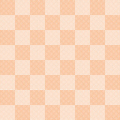 Orange Pastel Color checkered pattern