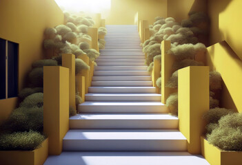 'sunlight Minimal 3d render shadows yellow steps sunny leaf abstract product showcase square scene background frame bright poduim three-dimensional arch tropical shadow' - Powered by Adobe