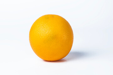 Orange fruit isolated on white background with clipping path.