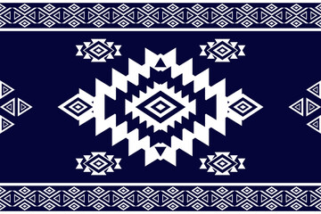 Geometric navajo tribal ethnic seamless pattern background. Native folk textile background