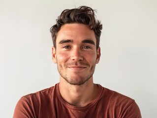 Fototapeta premium Close up portrait of a woman isolated on white background