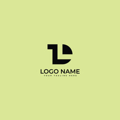 Abstract letter LTD, l t d Modern Minimal logo design
